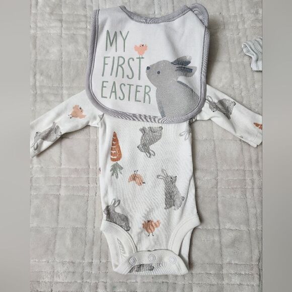 Nwt Carter's Child of Mine Baby Unisex Easter Outfit Bundle, Size Preemie - Picture 9 of 10